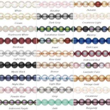 Swarovski Crystal Pearl Beads 10mm (art.5810) Choose colours - 12pcs - Beadsy Beads