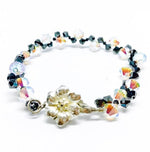 Swarovski Weave Bracelet Jet Black/ Crystal - Beadsy Beads