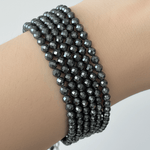 Terahertz Faceted Round Crystal Gemstone Beads 4mm - 15.5" Strand - Beadsy Beads