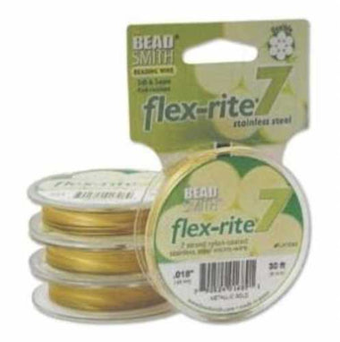 The Bead Smith Flex - rite 7 - Metallic Gold - 0.014" - Beadsy Beads