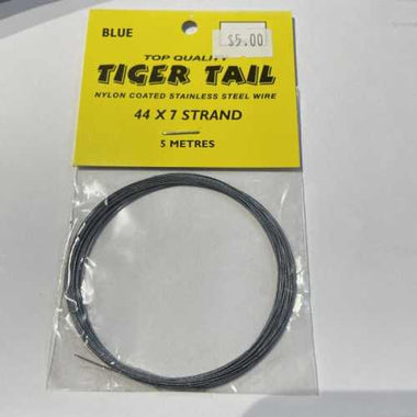 Tiger Tail Flexible Wire (Kaygee Product) 5m - Blue