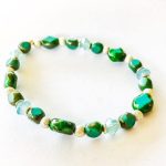 Swarovski / European Glass Bracelet Turquoise