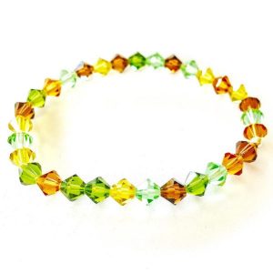 Swarovski Bicone mix Bracelet - Earth