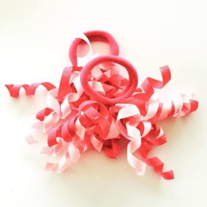 Hair Ties Short Korker Valentine (pair)