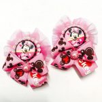 Minnie mouse Bow Pair Pink