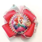 Fancy Hair Boutique bow Little mermaid Ariel dark Pink / Red